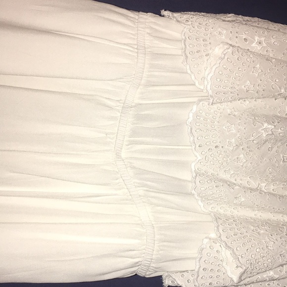 Bohemian White Jumpsuit with Detailing - Picture 5 of 7